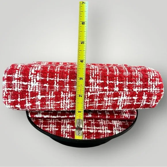 Badgley Mischka Red & White Tweed Crossbody NEW / NWT  (Retail: $149) ✨ - Picture 17 of 17